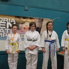 Victoria Open 2024 - Girls 10/11 novice kata medalists